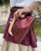 Bolso zegna metalizado burdeos