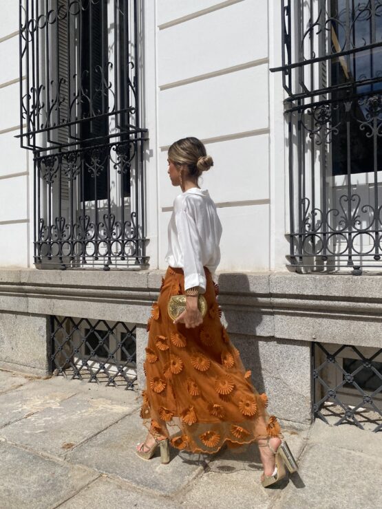 Falda de tul Rocio azafrán - Imagen 4