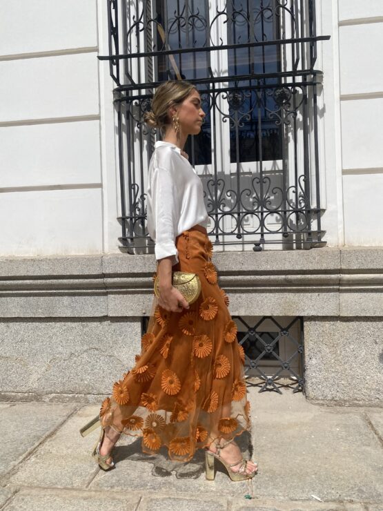 Falda de tul Rocio azafrán - Imagen 2