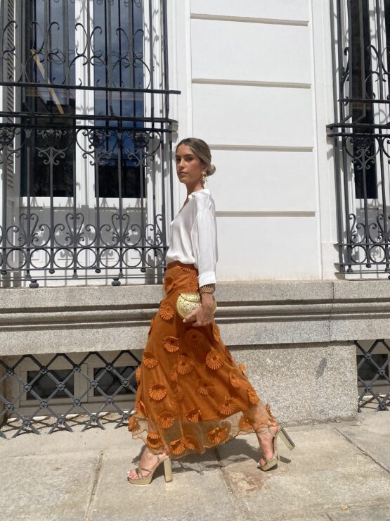 Falda de tul Rocio azafrán - Imagen 3