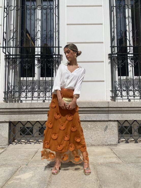 Falda de tul Rocio azafrán - Imagen 6