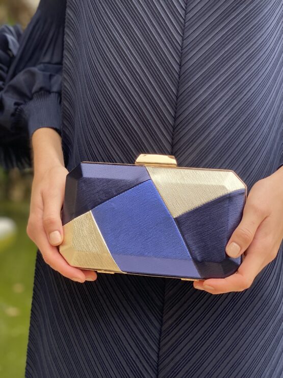 Bolso color block night blue