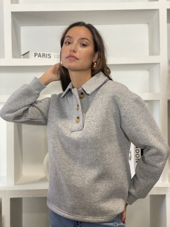 Sudadera  design gris