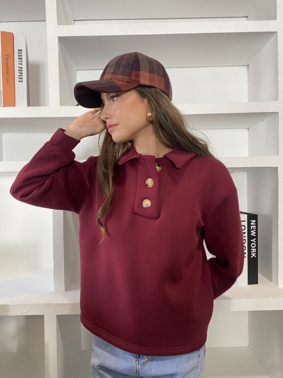 sudadera  design burdeos - Imagen 5