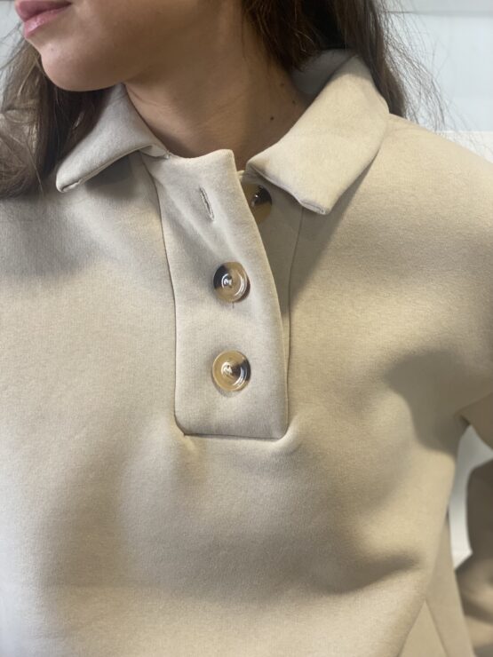 sudadera  design beige - Imagen 4