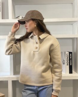 sudadera  design beige