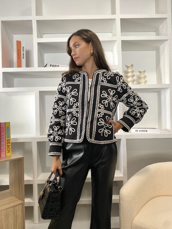 Chaqueta bordada acolchada Colette