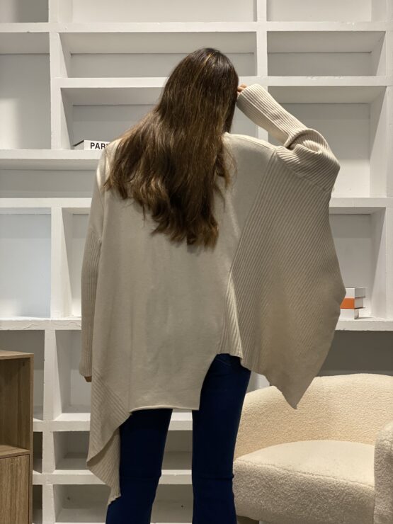 Jersey capa de punto beige Jimena - Imagen 4