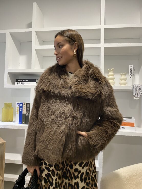 Chaqueta pelo New jersey chocolate - Imagen 6