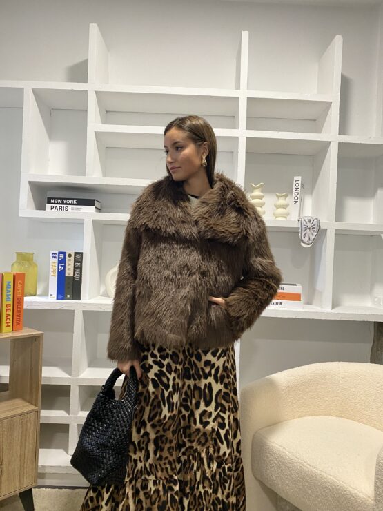 Chaqueta pelo New jersey chocolate - Imagen 7