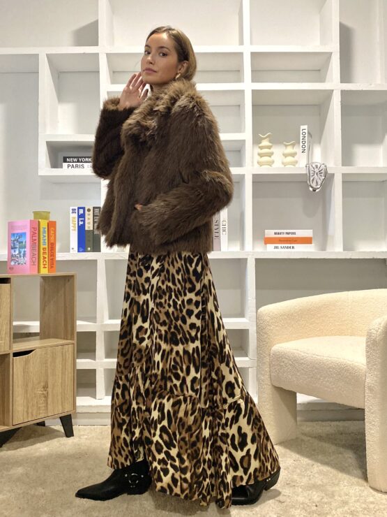 Chaqueta pelo New jersey chocolate - Imagen 4