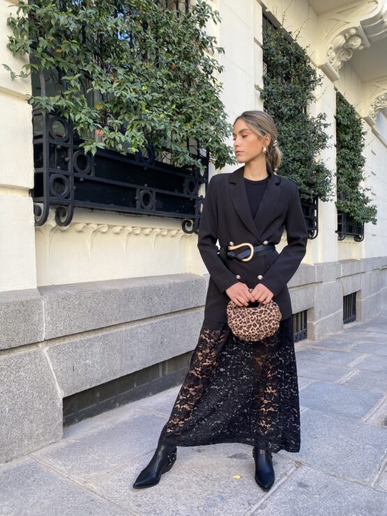 Falda de encaje Marietta black - Imagen 7