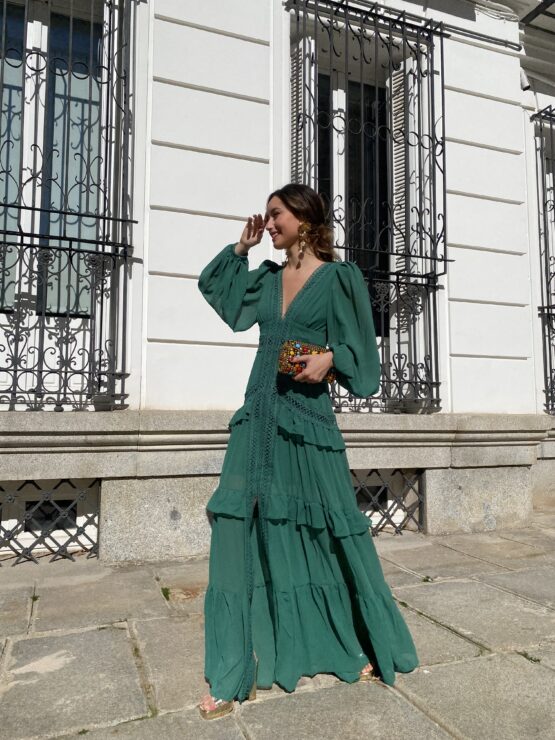 Vestido portobello  vert - Imagen 4