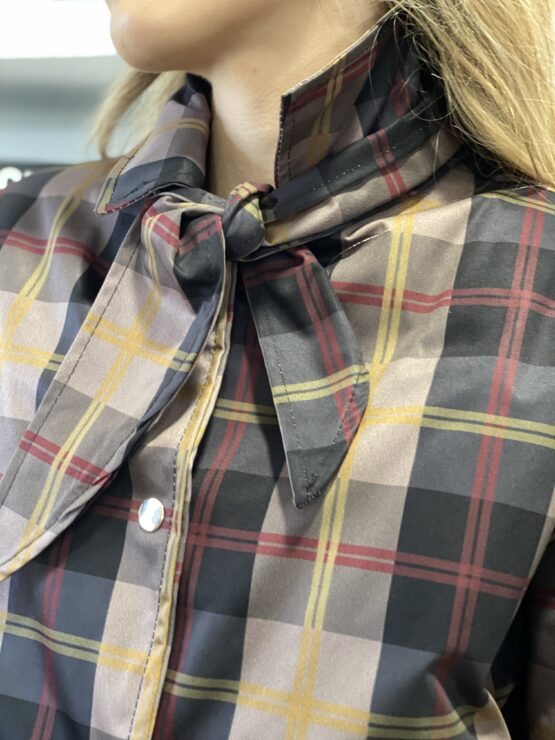 Chaqueta acolchada waterproof cuadros - Imagen 2