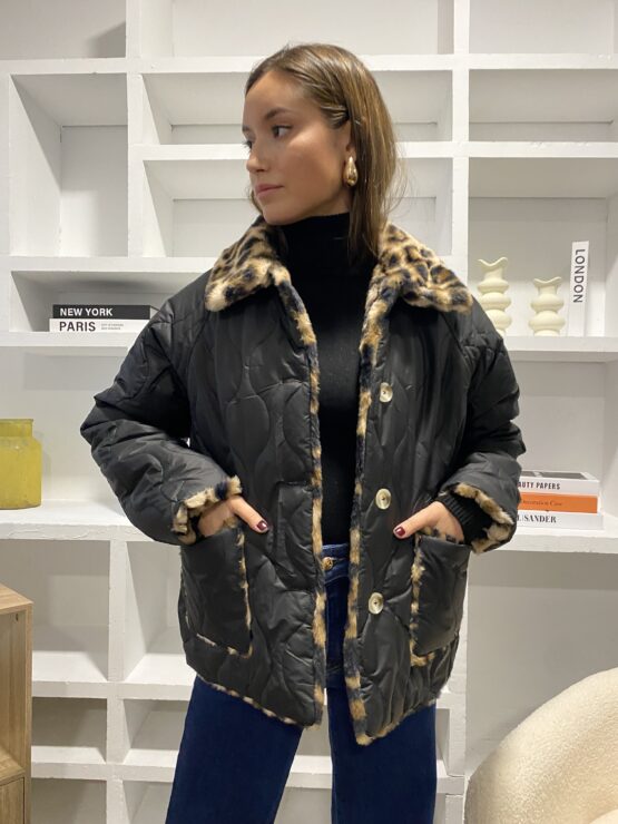 Cazadora impermeable pelo reversible - Imagen 5
