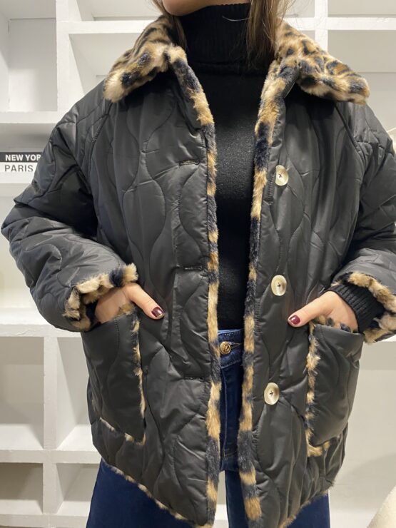 Cazadora impermeable pelo reversible - Imagen 12