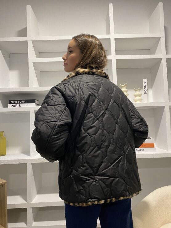 Cazadora impermeable pelo reversible - Imagen 3