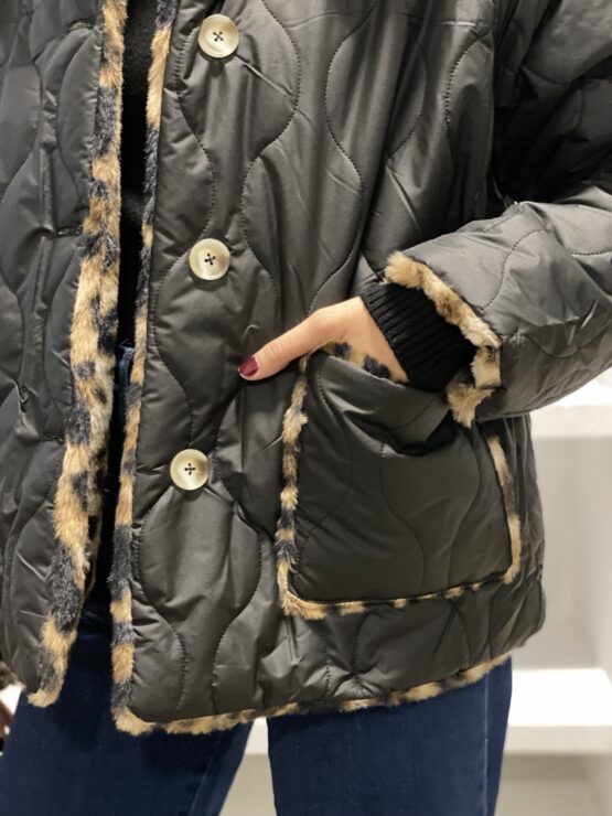Cazadora impermeable pelo reversible - Imagen 2