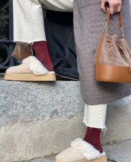 Zueco pelo beige diane