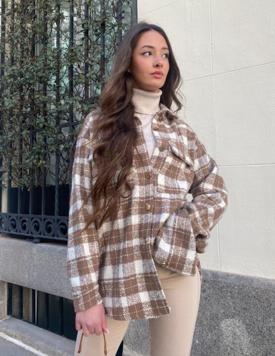 Chaqueta cuadros Lana - Imagen 3