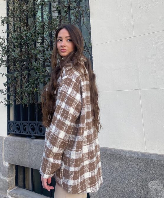 Chaqueta cuadros Lana - Imagen 2