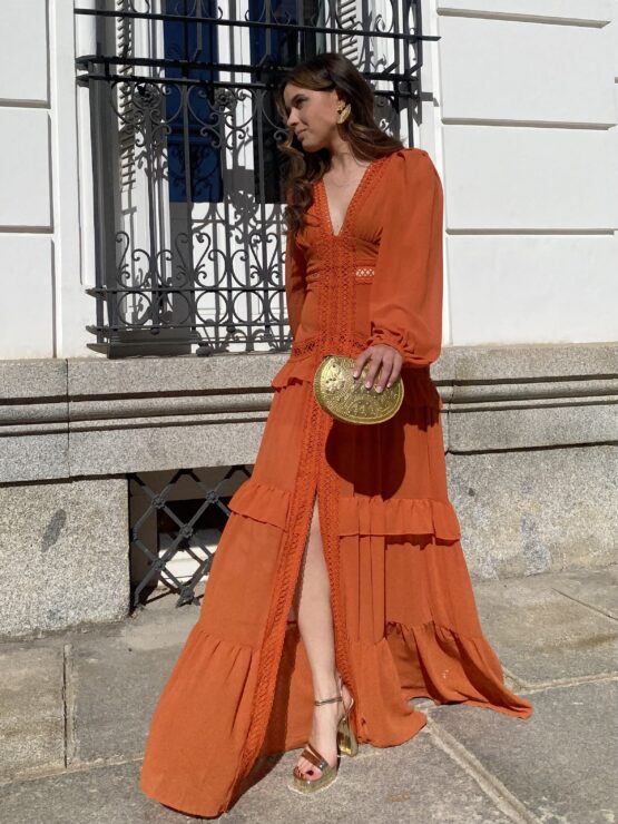 Vestido portobello teja - Imagen 5