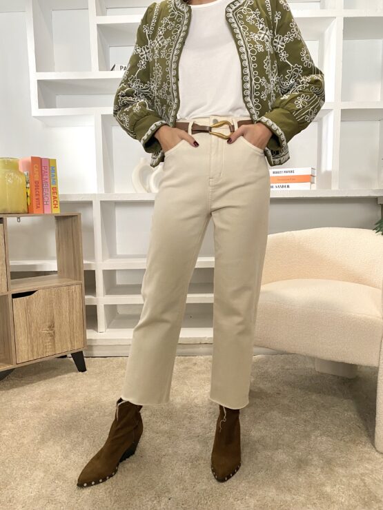 Jeans basic beige - Imagen 3