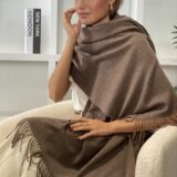Bufanda Alexandra marrón choco - Imagen 7