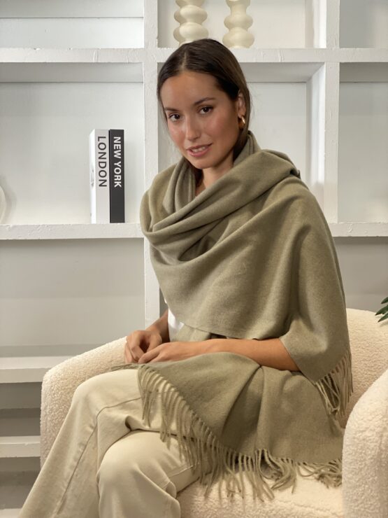 Bufanda Alexandra khaki Clare - Imagen 3