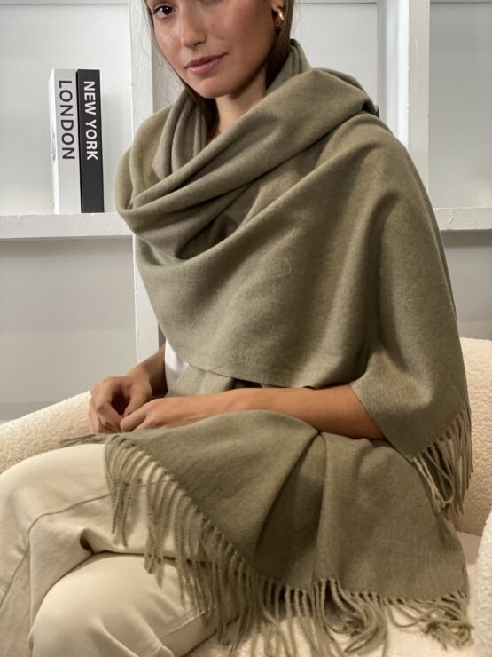 Bufanda Alexandra khaki Clare - Imagen 6