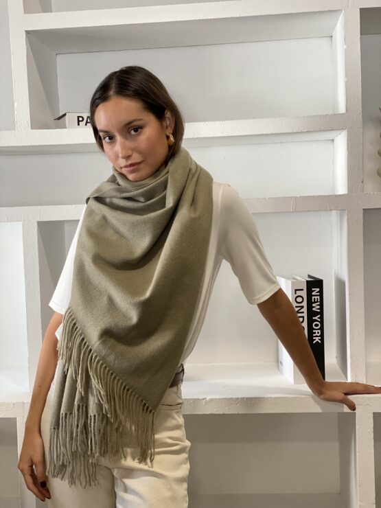 Bufanda Alexandra khaki Clare - Imagen 5