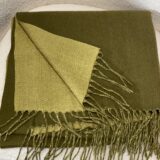 Bufanda bicolor olive - Imagen 3