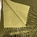 Bufanda bicolor olive - Imagen 2