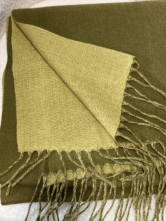 Bufanda bicolor olive - Imagen 2