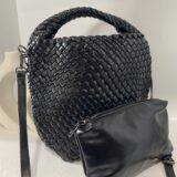 Bolso trenzado Benoit black - Imagen 4