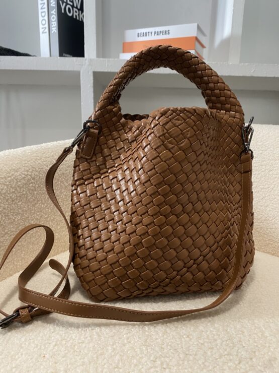 Bolso trenzado Benoit camel