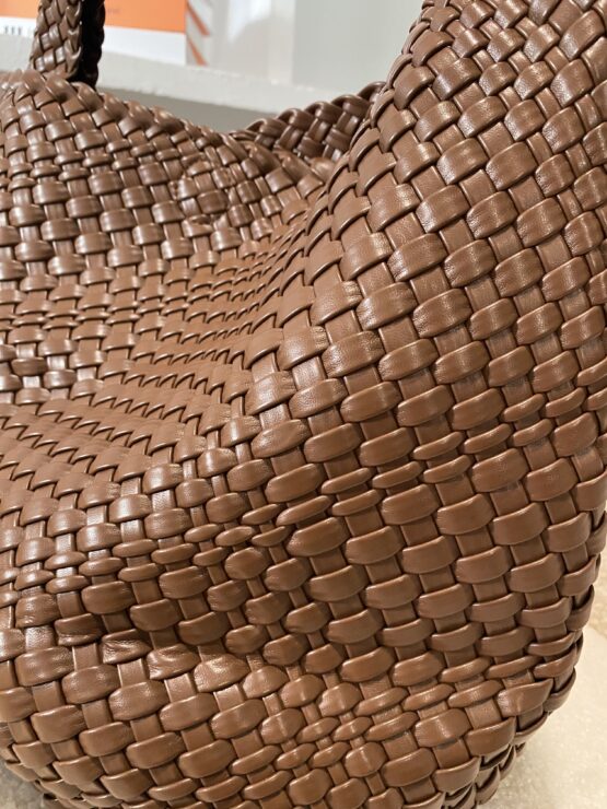 Bolso Maxi trenzado Louis café - Imagen 2