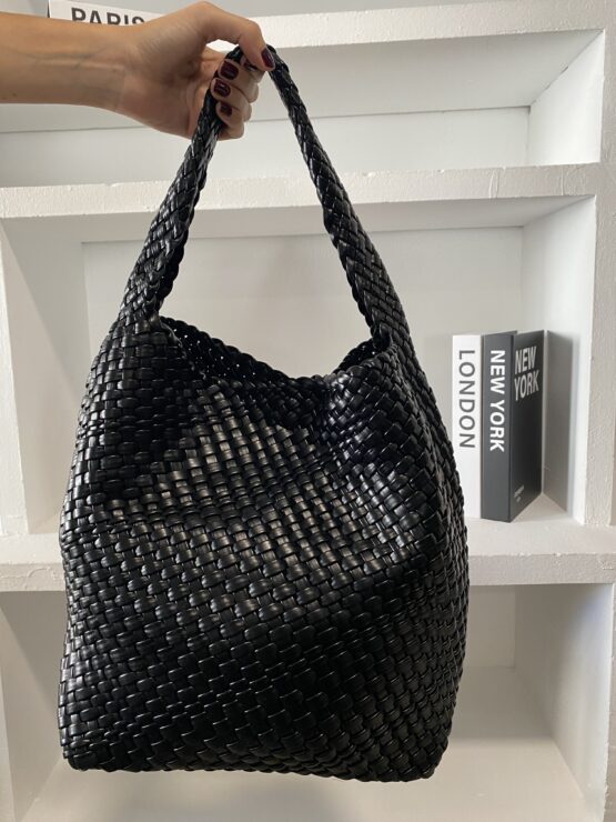 Bolso Maxi trenzado Louis black - Imagen 4