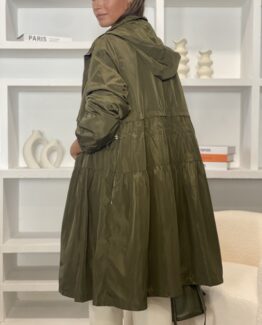 Trench impermeable khaki
