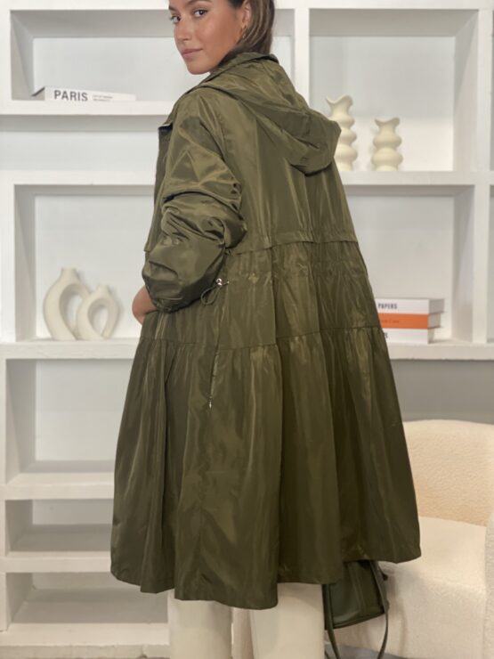 Trench impermeable khaki
