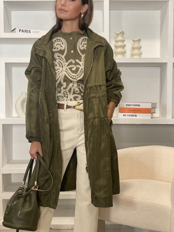 Trench impermeable khaki - Imagen 3