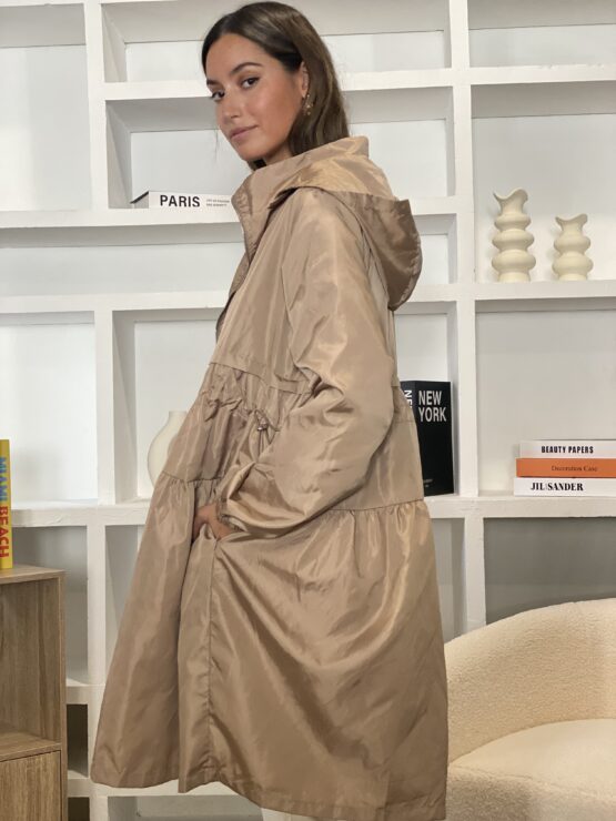 Trench impermeable camel Clare - Imagen 6