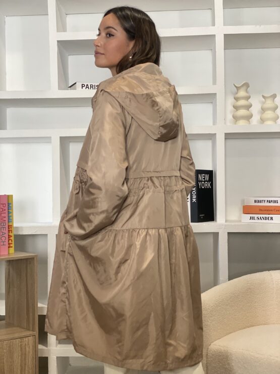 Trench impermeable camel Clare - Imagen 2