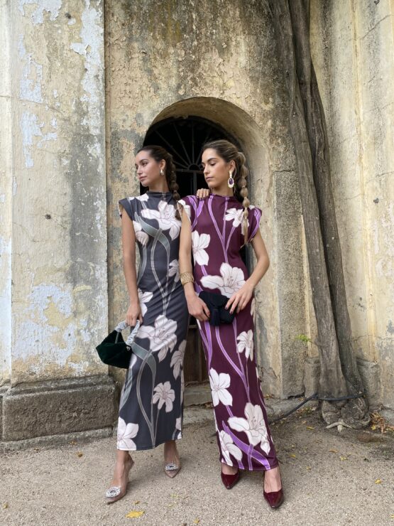 Vestido Jimena burdeos - Imagen 10