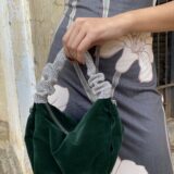Bolso terciopelo joya verde - Imagen 3