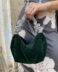 Bolso terciopelo joya verde