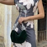 Bolso terciopelo joya verde - Imagen 2