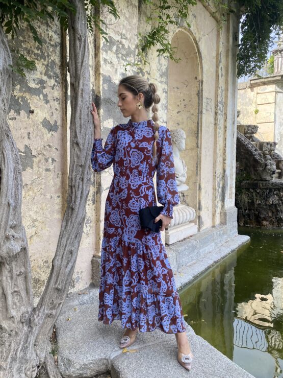 Vestido Chloe Brown blue - Imagen 7