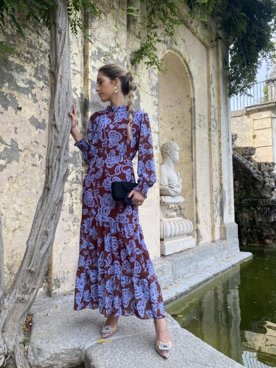 Vestido Chloe Brown blue - Imagen 4