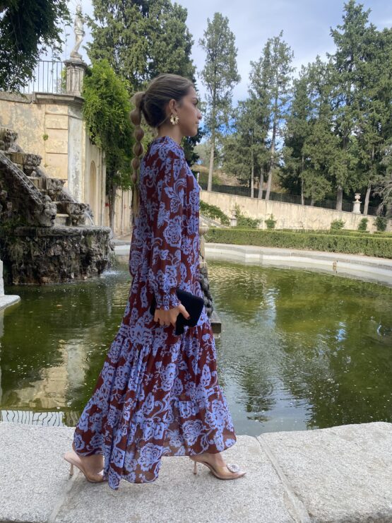 Vestido Chloe Brown blue - Imagen 6
